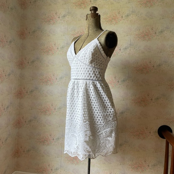 White Crocheted Abercrombie Dress Size Small